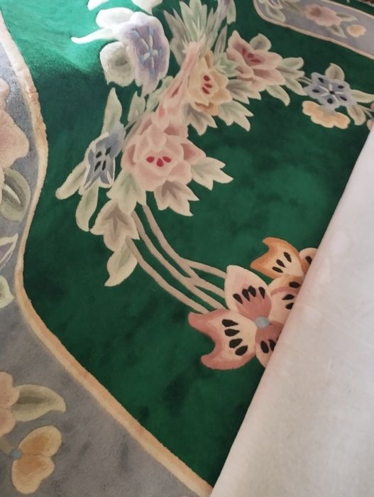 Ковер шерстяной,овальный