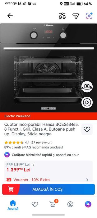 Cuptor incorporabil Hansa