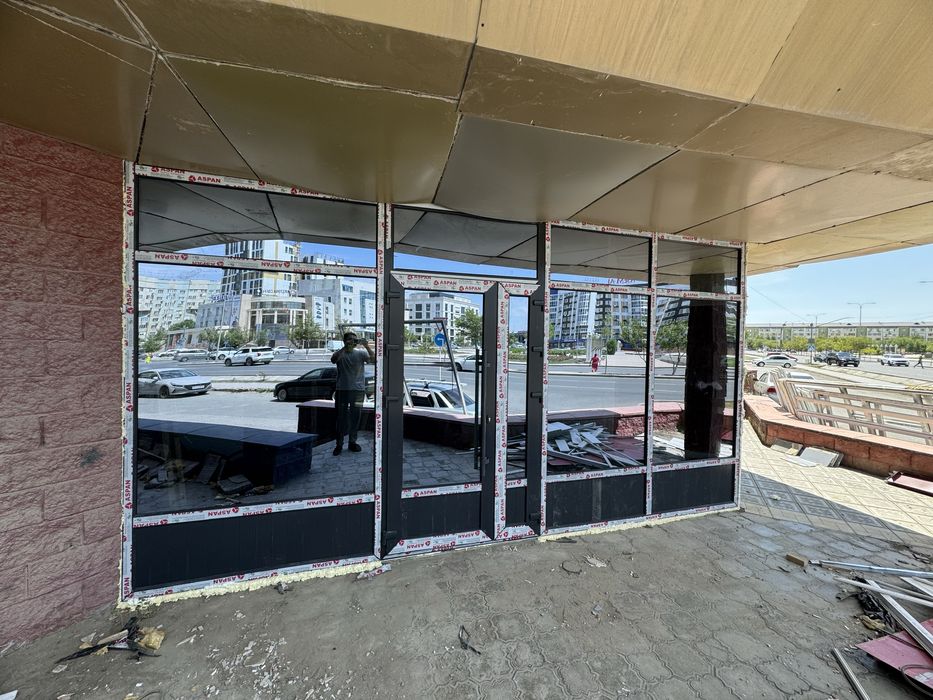 Пластиковые  Алюмин Окна Двери Терезе Есік Болкон Перегородки Веранда