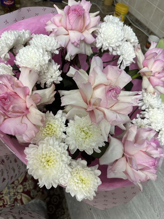 Необычный пышный букет