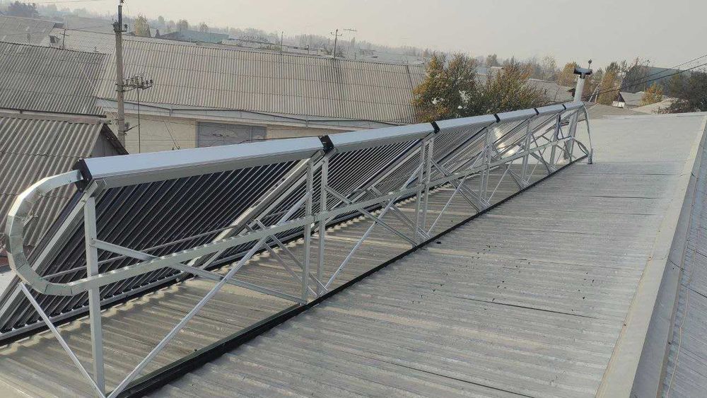 Quyosh kollektori o`rnatish/Установка солнечных коллекторов