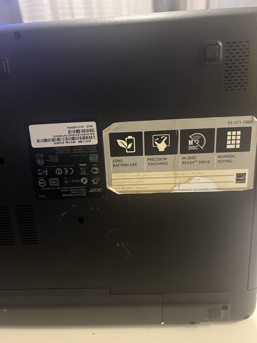 Laptop accer E5 511