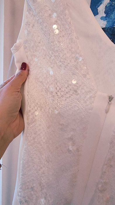 Rochie de mireasa sirena, cu paiete delicate