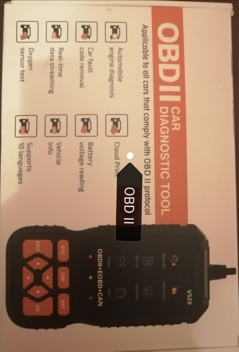 OBD II+EOBD+CAN диагностика, скенер