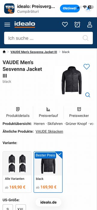 Geaca alpinism Vaude M primaloft