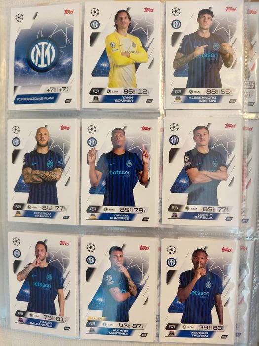 MEGA Lot 275 cartonașe diferite Checklist Topps Match Attax Season 2025-2026