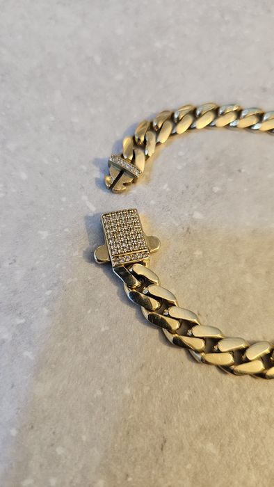 Brățară de aur 14k Cuban link