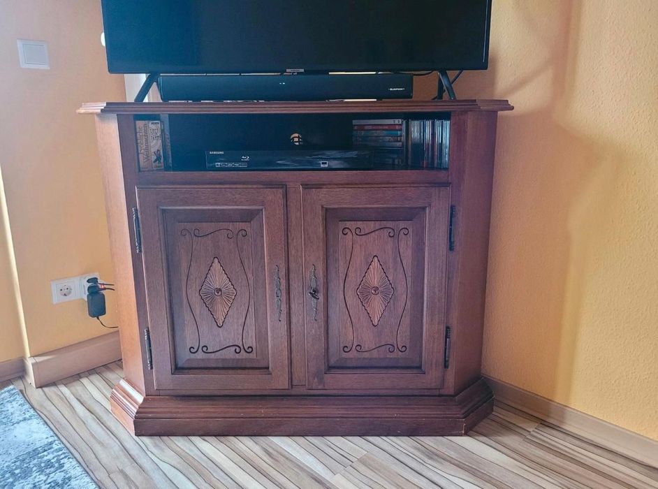 Mobilă living, stil retro, lemn masiv, fabricată în Italia