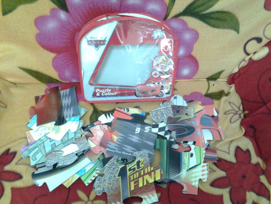 **Disney Cars McQueen Puzzle and Colour | 60*90 cm | jucarie copii