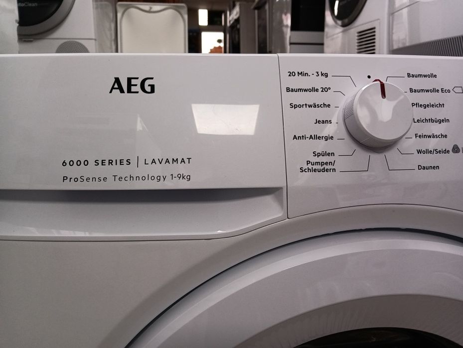 Като нова пералня Аег Aeg Series 6000  A+++ 9кг  24 месеца гаранция!