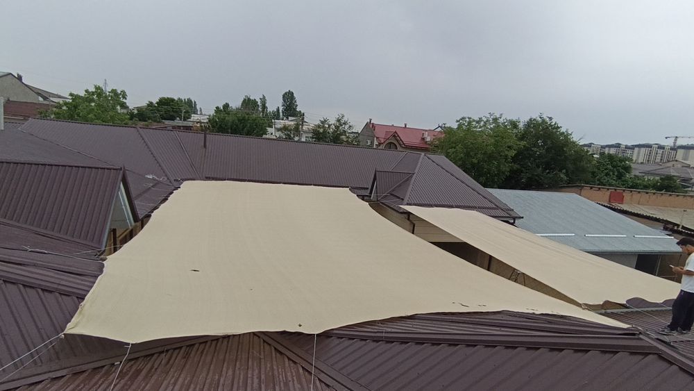 Hovli kafelar uchun ochilib yopiladigan soya setka