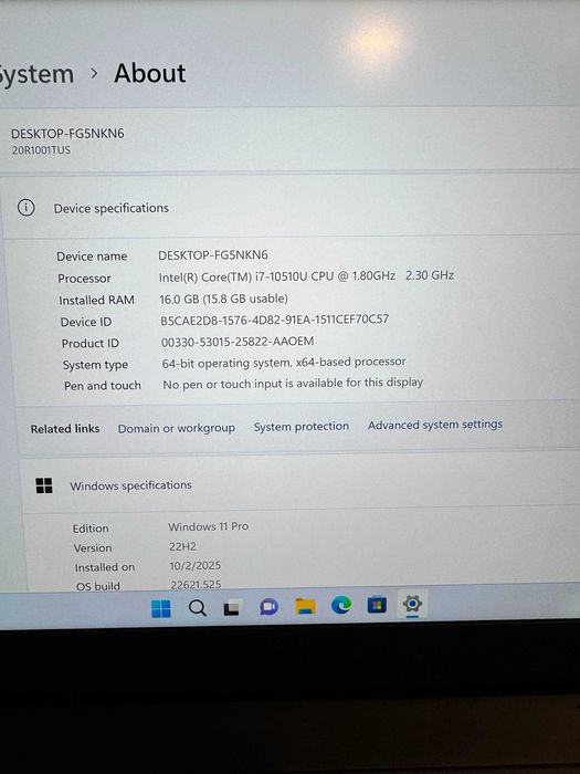 Lenovo ThinkPad X1 Carbon Gen 7 – Ultrabook business