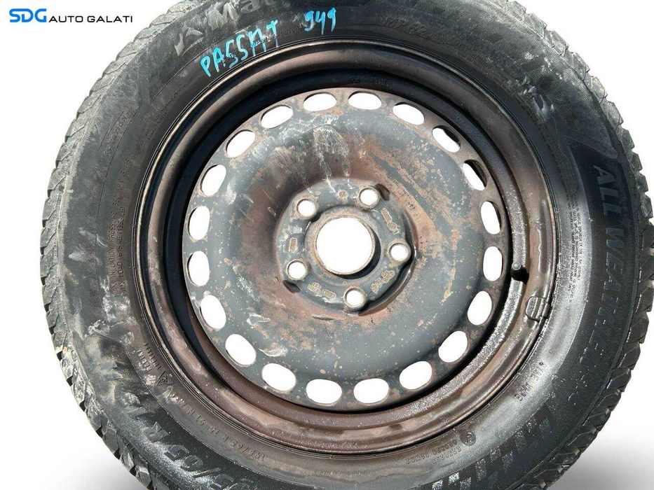 Set 4 Jante Janta Roata Roti Tabla 195 65 15 R15 Audi A3 8P 2004 - 2013 (6Jx15H2 ET45 4B0601027 2150924) [JNT0036]