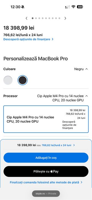 Laptop Apple Macbook Pro 16” - Space Black  M4 Pro