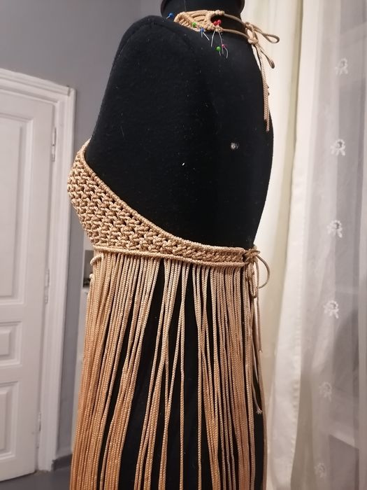 Ръчно изработена рокля макраме