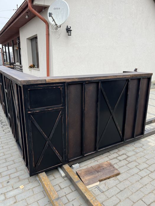 Comoda/ mobilier / receptie modulara stil industrial !Fier si lemn