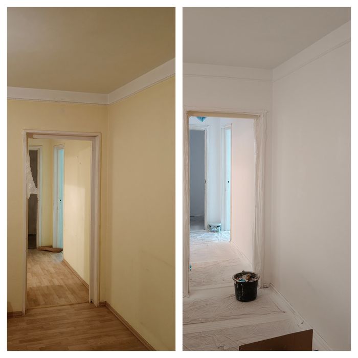 Zugrav/ Vopsea lavabila cu pompa Airless sau trafalet