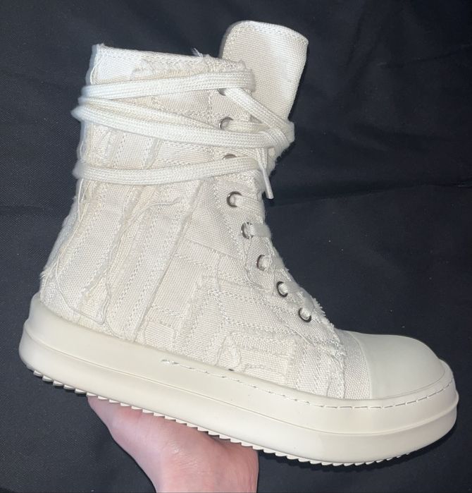 Rick owens slashed white