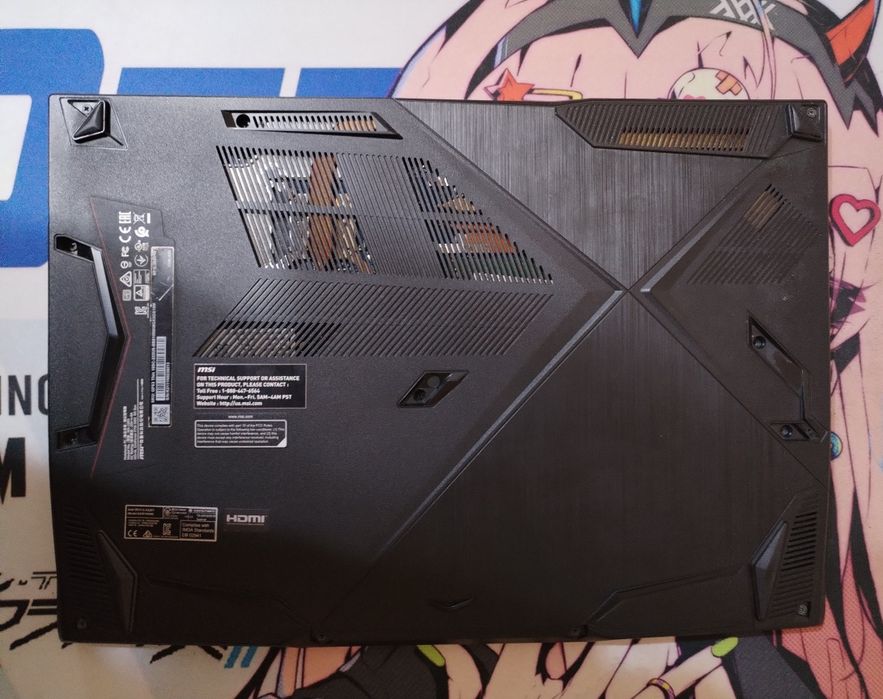 MSI GF63 / i5-10500H / GTX 1650 / 16GB / 2×SSD