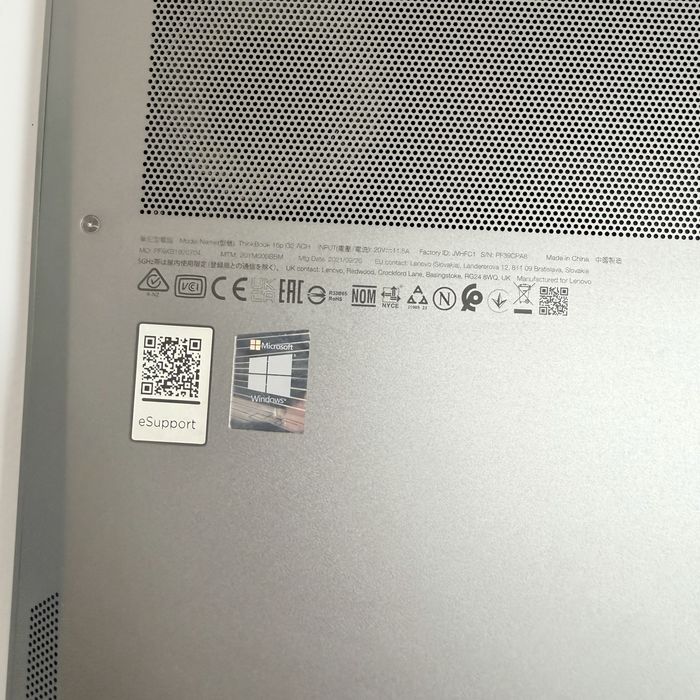 Lenovo ThinkBook 16p/16” WQXGA 2.5K/Ryzen 9 5900HX/RTX 3060/32GB/1TB