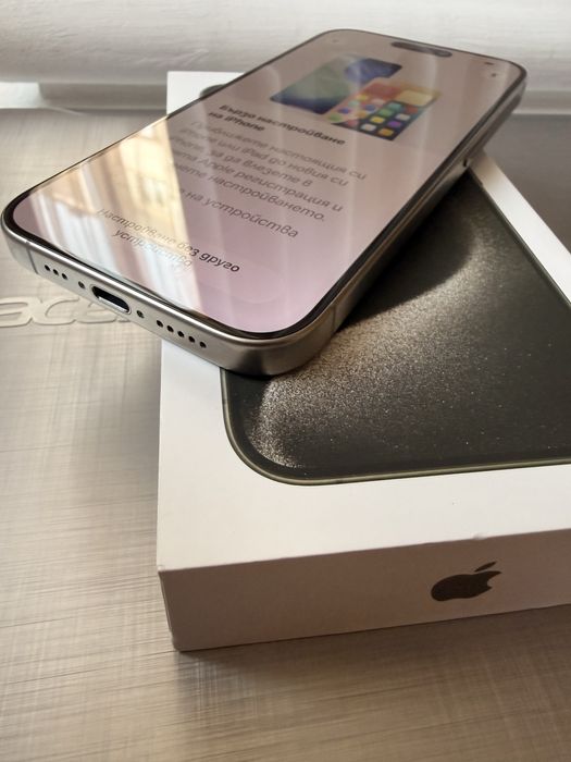iPhone 15 Pro 256GB Natural Titanium в отлично състояние
