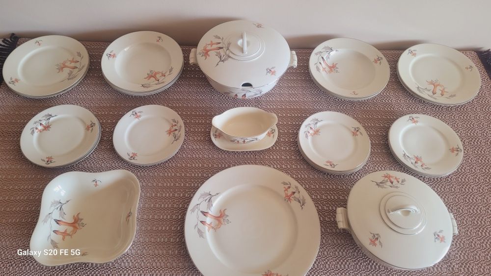 Винтидж декоративен рядък  комплект за хранене  Arzberg Bavaria