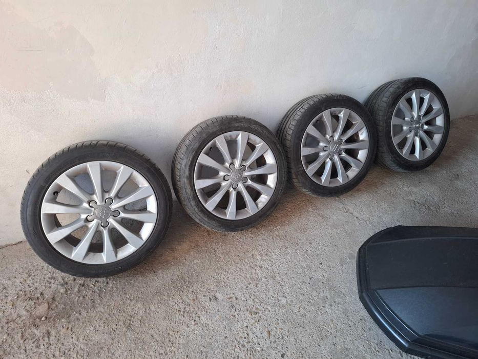 Лети джанти 17 5х112 с гуми Dunlop 225 45 17 dot0524