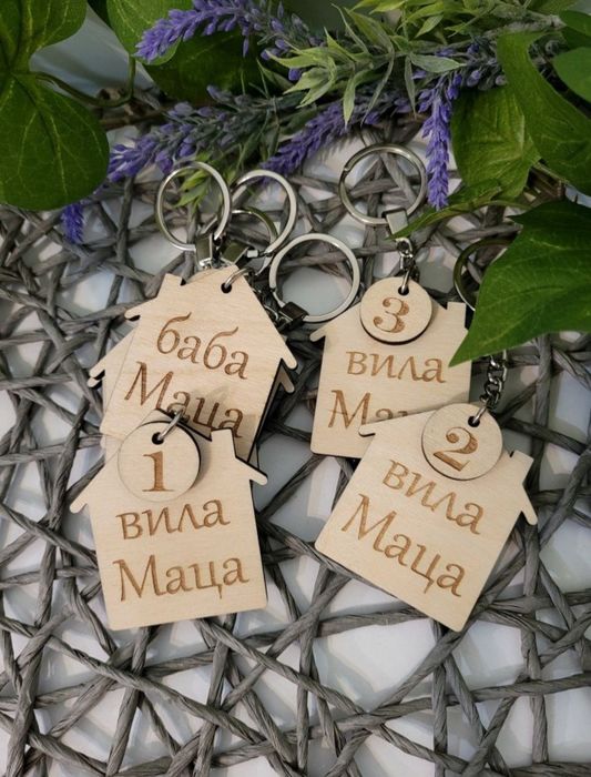 Ръчно изработени ключодържатели.