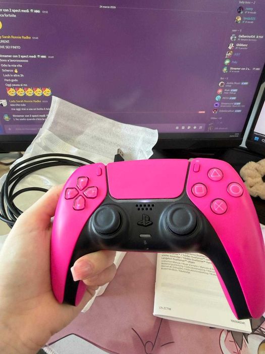 Controller Wireless PlayStation 5 DualSense V2, Cosmic Red