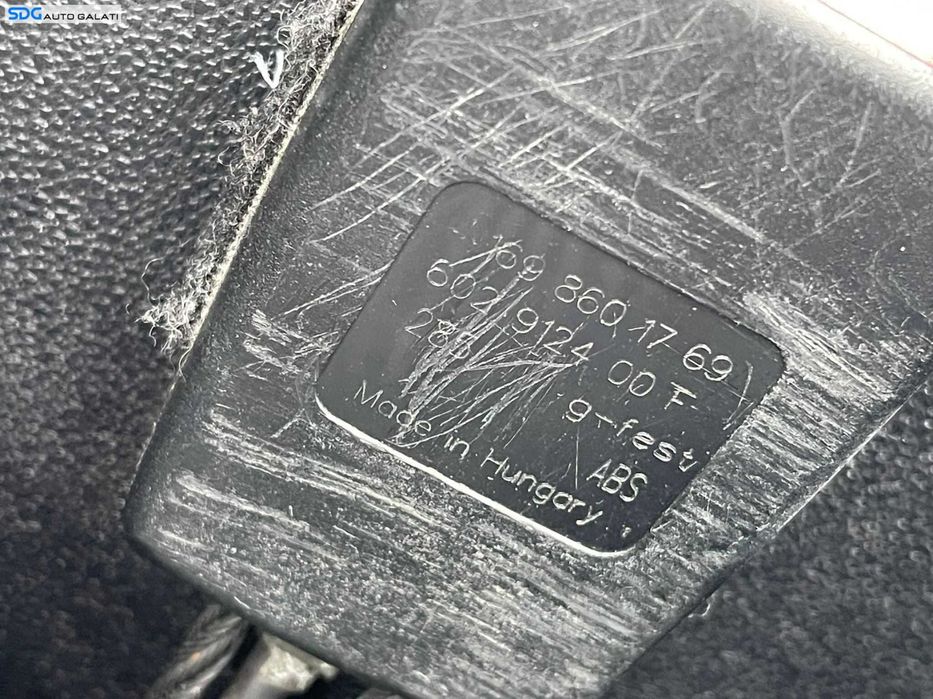 Pretensionare Capsa Pretensioner de la Scaun Dreapta Fata Pasager Mercedes W245 Clasa B Class 2005 - 2012 Cod 1698601769