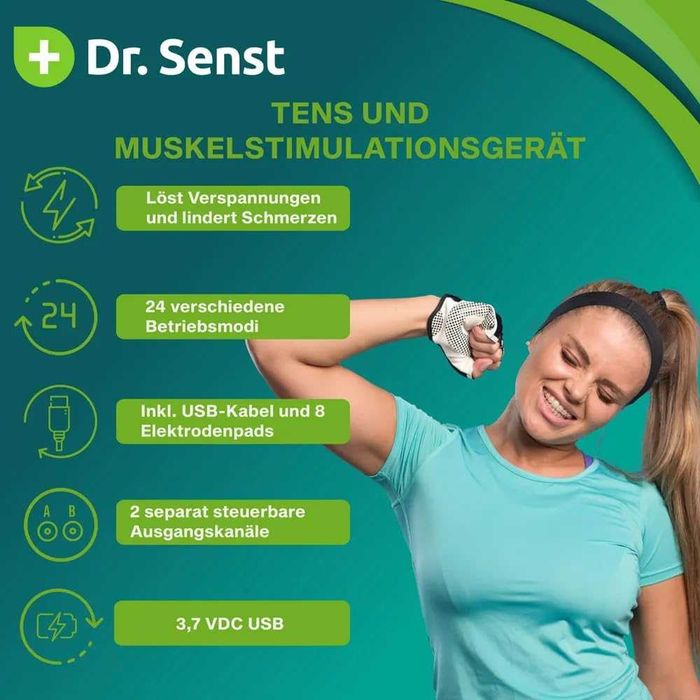 Aparat De Masaj Cu Electrostimulare Pentru Fizioterapie si Electroterapie, Intensitate reglabila, Functie Stimulator Muscular, Display Digital , NOU