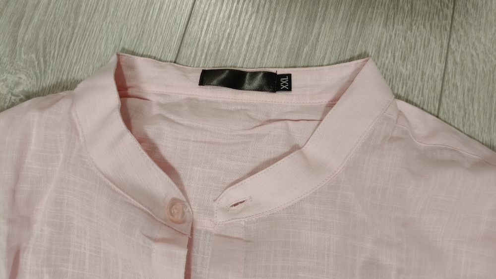 Cămașă Bărbați cu Mâneci Lungi Bumbac In – Roz XXL