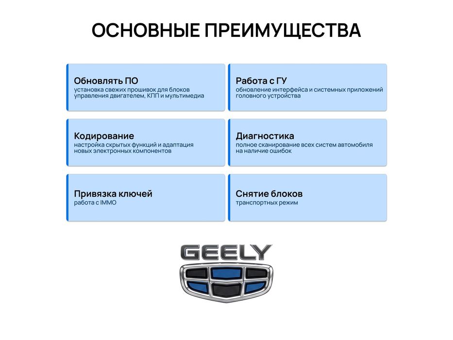 GEELY GLDS программа, открытие доступа к диагностике, настройке ЭБУ