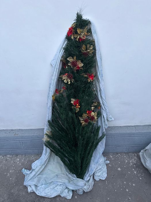 новогодние елка с игрушками
