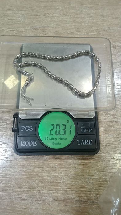 tasbeh kumush 33 talik 925 proba