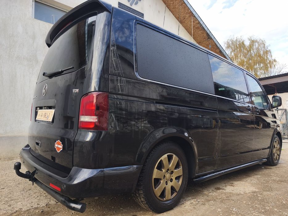 VW Transporter T5 2.5 TDI 131 CP  euro 4 lung AC import Olanda 5 locuri piele