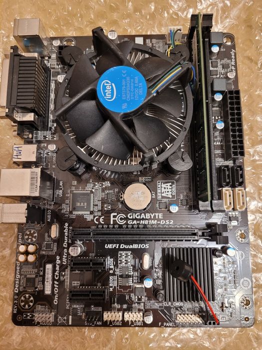 Kit MB Gigabyte GA-H81M-DS2,Rev.3.0,Intel i5 4590,8Gb DDR3 1600Mhz,imp