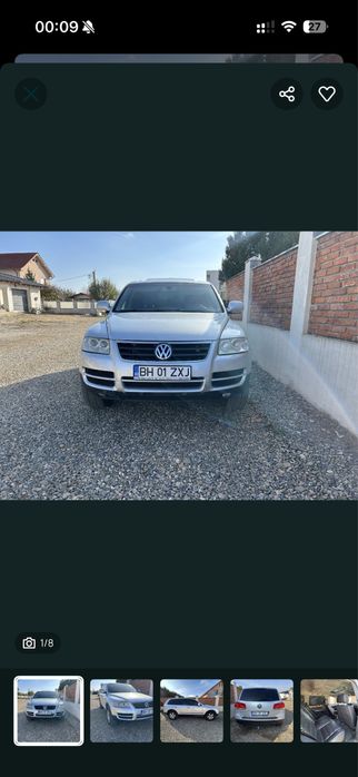 Touareg 2.5 tdi, cutie automata,suspensie pe aer stare f buna