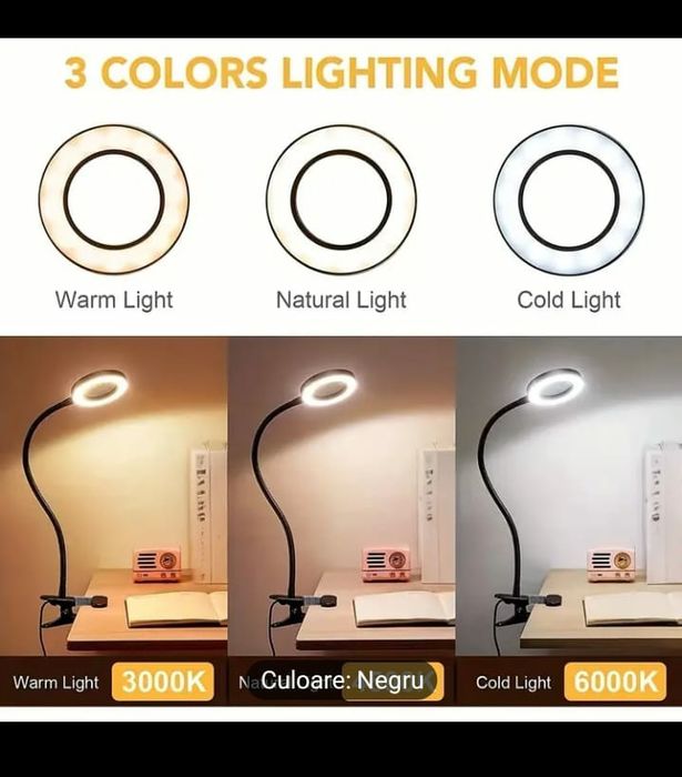 Lupă cu braț flexibil