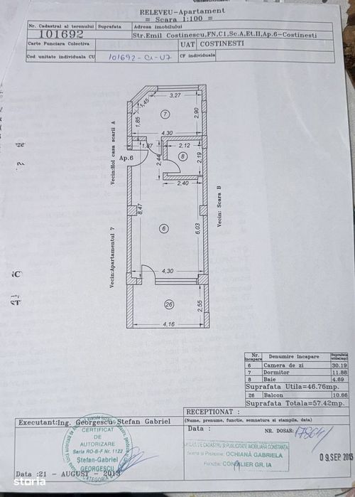 Apartament 2 camere cu vedere la mare, Epava Costinești și Nibiru