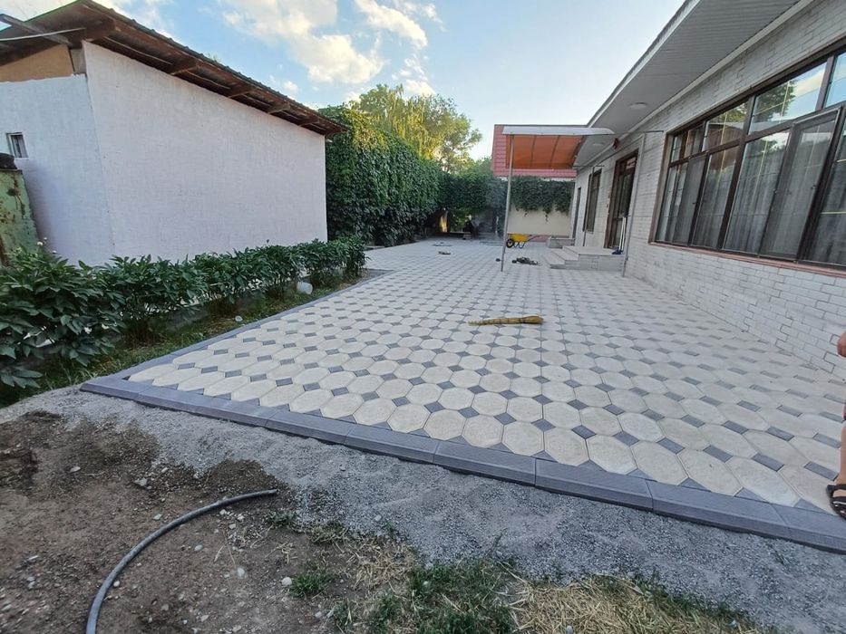 Укладка брусчатки