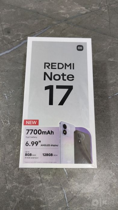 Red mi not 17 yengi 128 tali