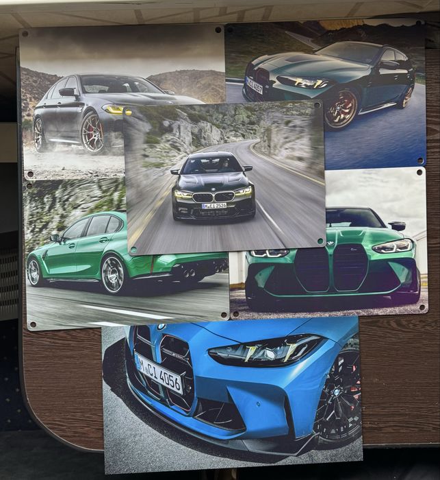Новые постеры BMW на акриле — стильный декор для дома