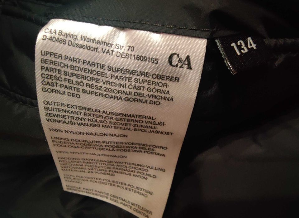 Детско двулицево зимно яке размер 134