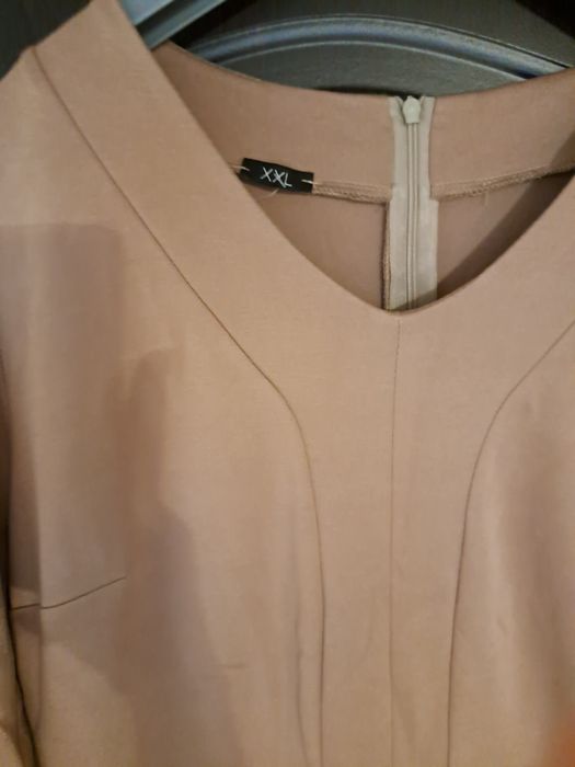 Rochie casual, zi, office, bej cream, XXL, Robert Kotas