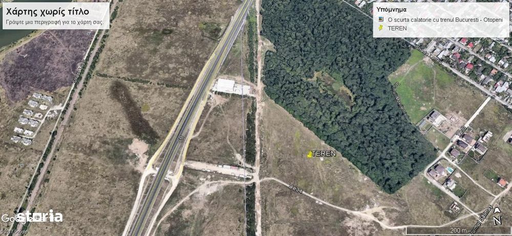 Teren  Strada Aeroportului langa padure