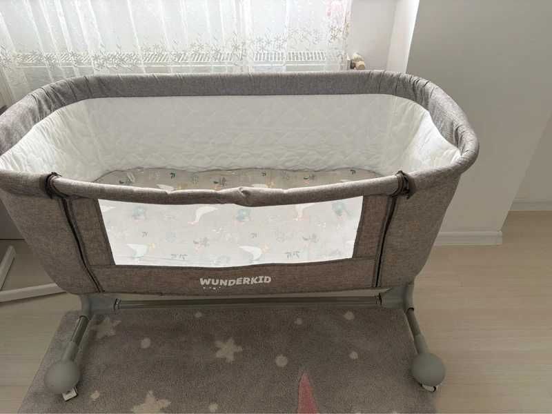 Patut 2 in 1 co-sleeper Wunderkid - Sweet Dreams, Gri