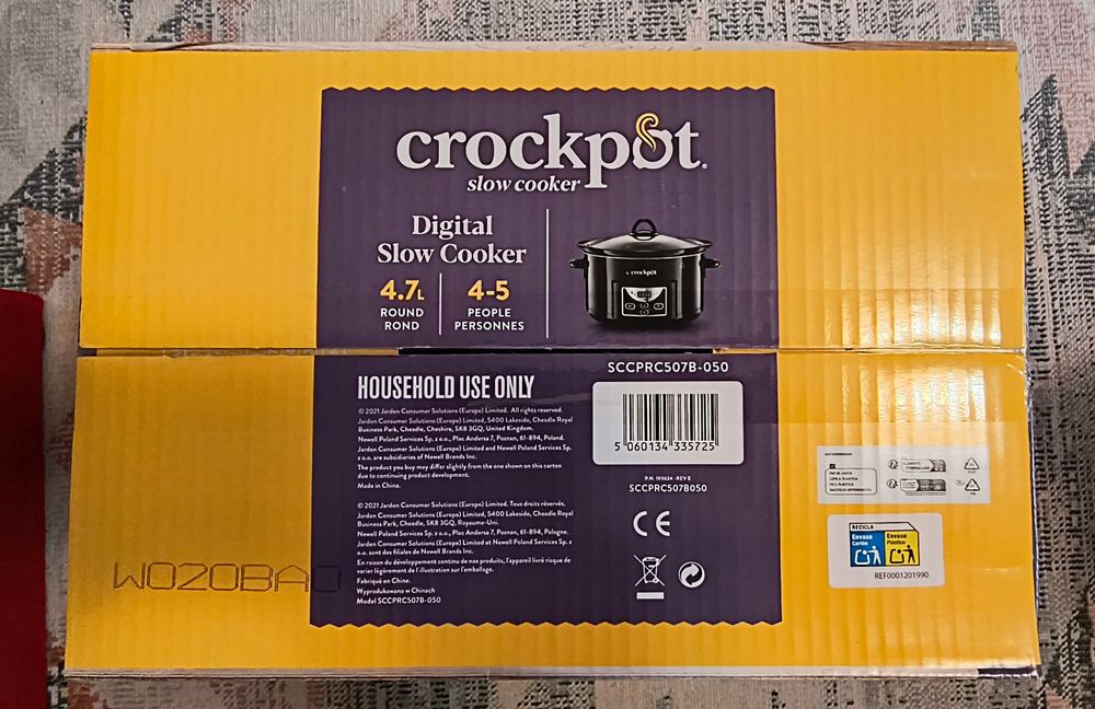 Oala Crockpot Digital Slow Cooker sigilata