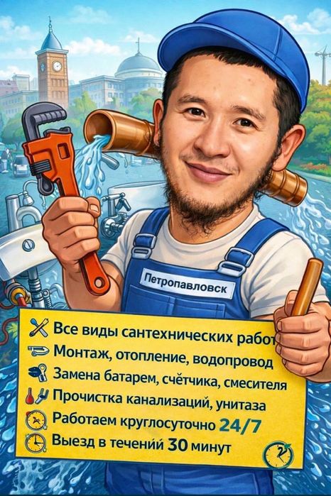 Сантехник все виды услуг 24/7