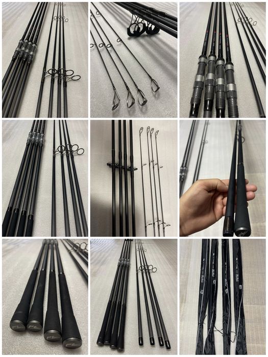 SET 4 Lansete FL Strategist 3.90m/3.75lbs+4 Mulinete FL 14000 New 2025